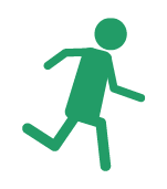 Icon Job Hunter running towards new Job