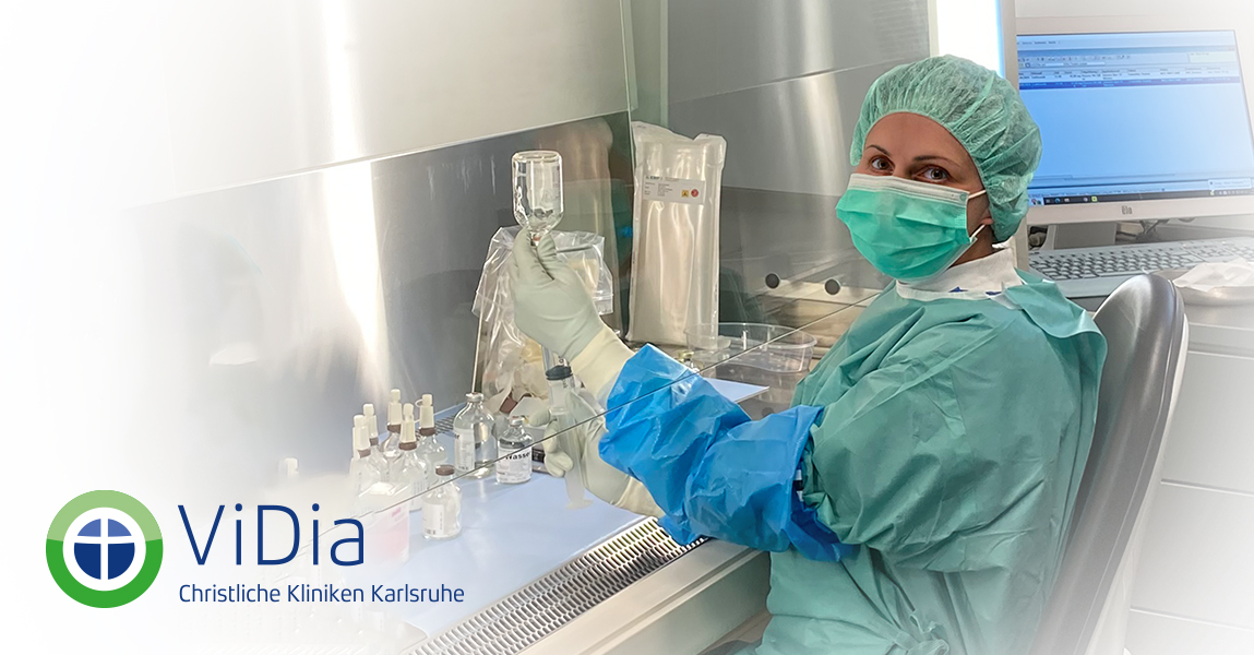 Job als Apotheker*in bei ViDia Kliniken in Karlsruhe - Arbeiten im Reinraum des Krankenhauses